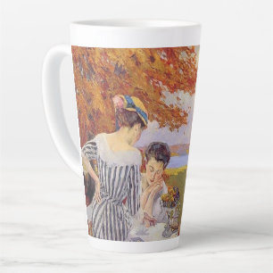 Autumn Garden Tea Party Vintage Art  Latte Mug