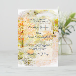 Autumn Garden wedding invitation