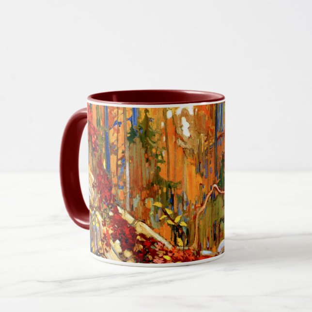 Autumn Garland, fine art by Tom Thomson, Mug (Front Left)