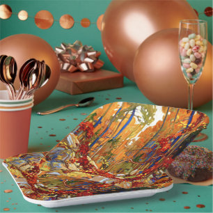Autumn Garland Paper Plate
