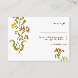 Autumn Garland RSVP Card
