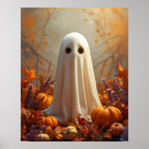 Autumn Ghost – Cosy Halloween & Fall Poster