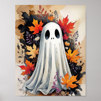 Autumn Ghost – Cosy Halloween & Fall Poster