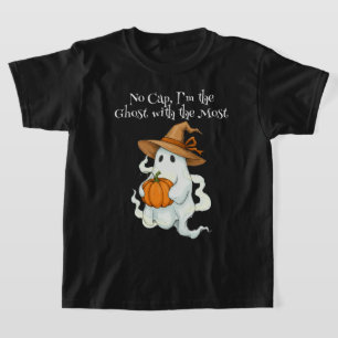 Autumn Ghost with Pumpkin T-Shirt