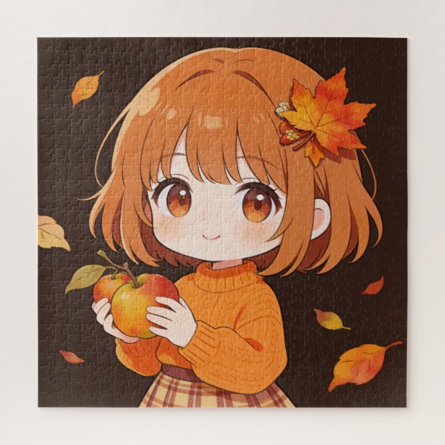 Autumn Girl Puzzle (Vertical)