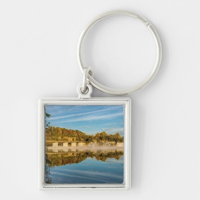 Autumn Glow Lake Springfield Key Ring (Front)