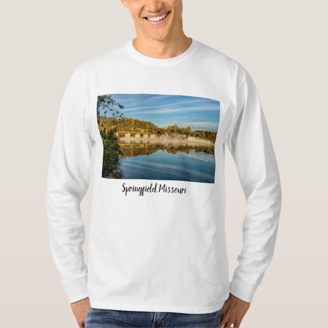 Autumn Glow Lake Springfield Long Sleeve T-Shirt (Front)