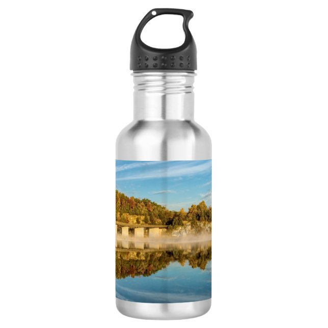 Autumn Glow Lake Springfield Stainless Steel Water 532 Ml Water Bottle (Front)