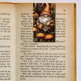 Autumn Gnome Folding Bookmarks Bookmarkers Business Card