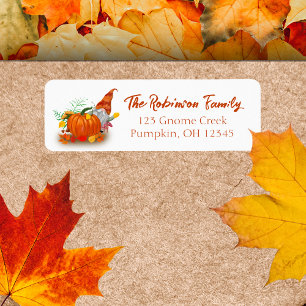 Autumn Gnome With Pumpkin 