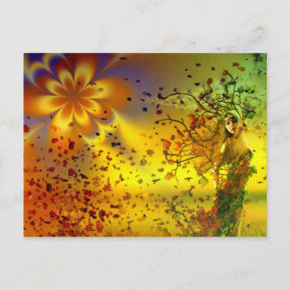 Autumn Goddess Postcard