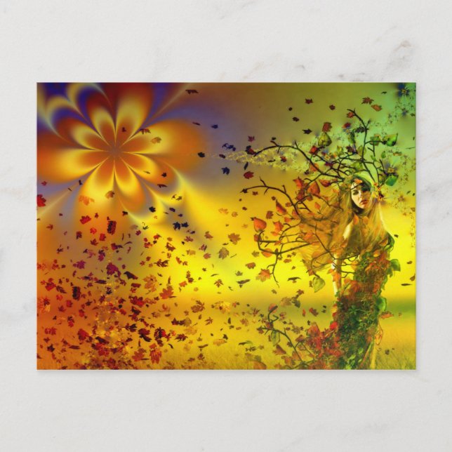 Autumn Goddess Postcard (Front)