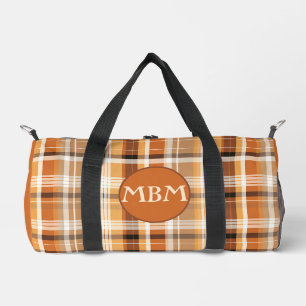 "Autumn Gold" Golfer Monogram Duffel Bag