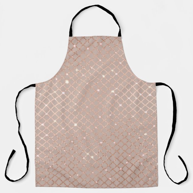 Autumn Gold Leaves: Floral Pattern Apron (Front)