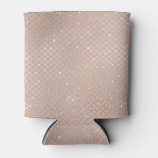 Autumn Gold Leaves: Floral Pattern Can Cooler