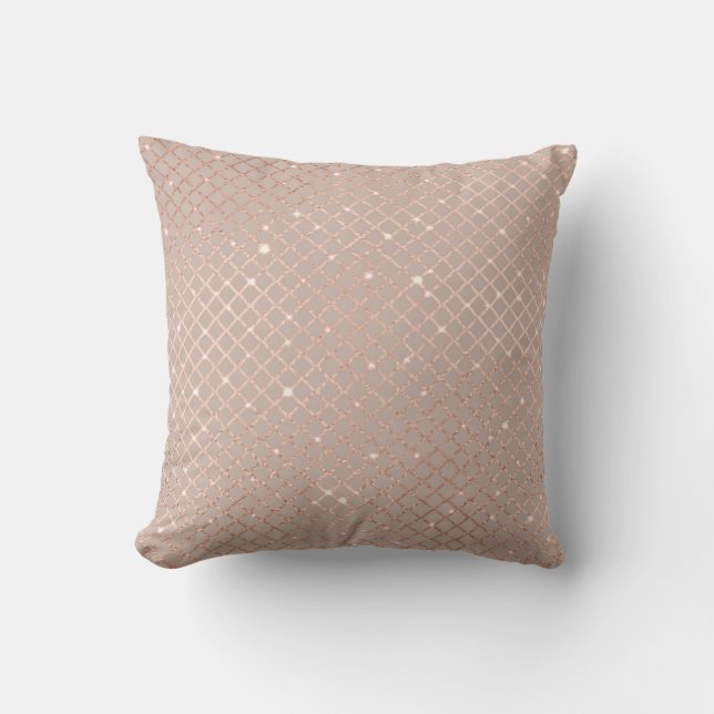 Autumn Gold Leaves: Floral Pattern Cushion (Front)