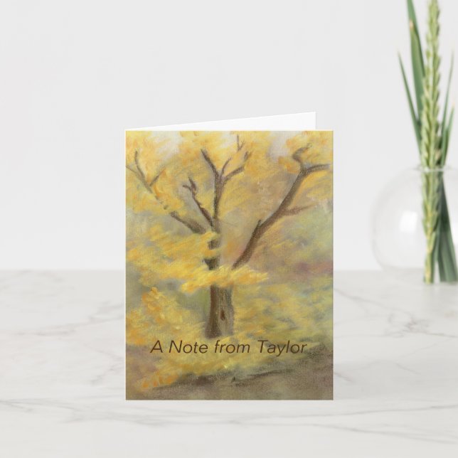 Autumn Gold Note Card (Front)