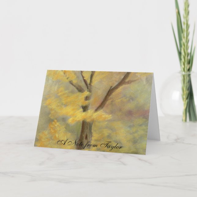 Autumn Gold Note Card (Front)