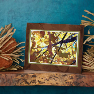 Autumn Golden Leaves Plaque