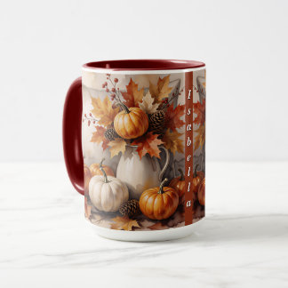 Autumn Golden Modern Thanksgiving Collection Mug