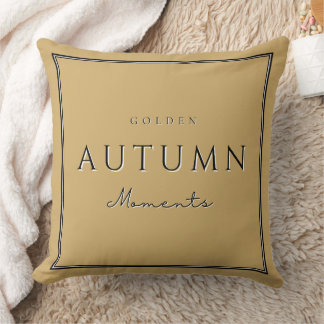Autumn Golden Moments Pillow–Cosy Fall Home Cushion