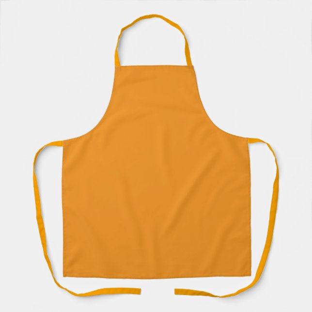 Autumn golden orange apron (Front)