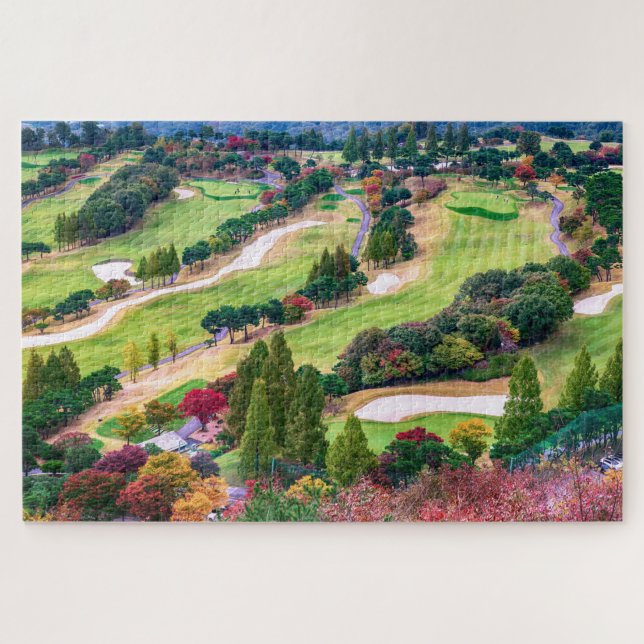 Autumn Golf Course Photo Jigsaw Puzzle (Horizontal)