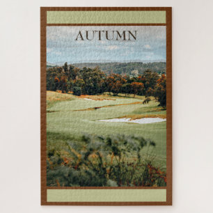 Autumn Golf Scene Photo Jigsaw Puzzle