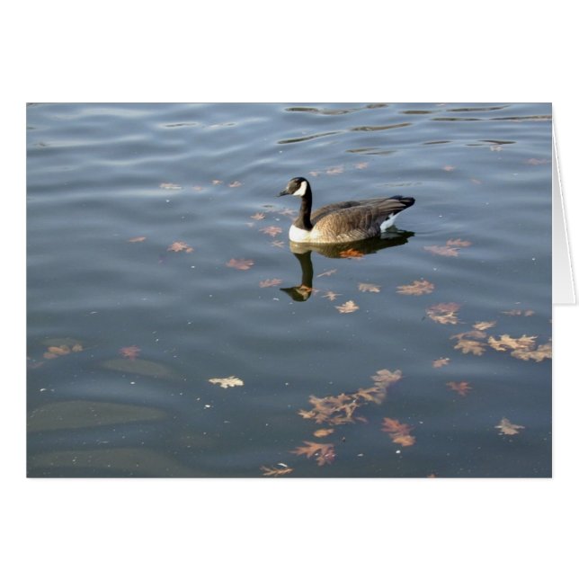 Autumn Goose card (Front Horizontal)