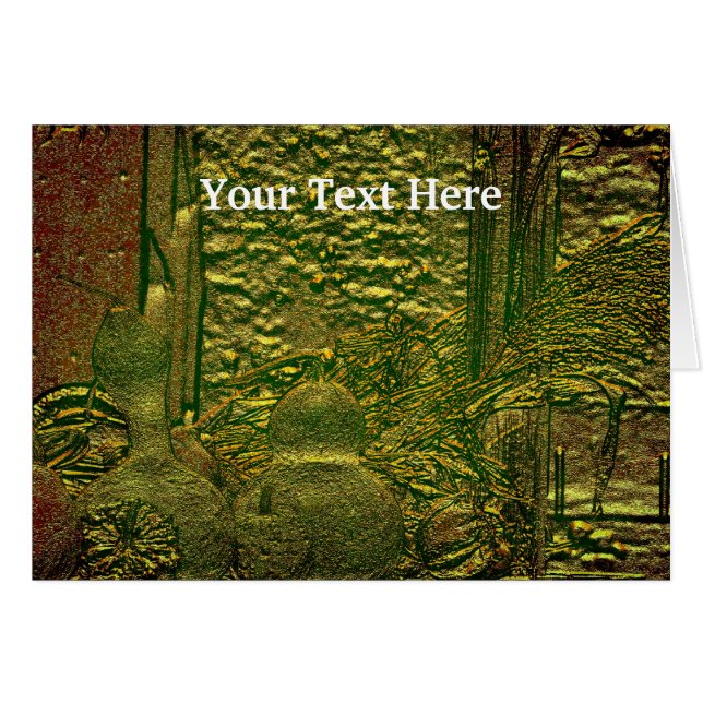 Autumn Gourds Nature Art Card (Front Horizontal)