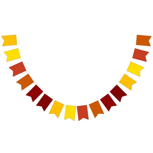 Autumn Gradient Theme Triangular  Bunting (All)