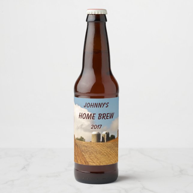 Autumn Grain Harvest Beer Label (Front)