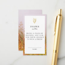 Autumn Grass Meadow Elegant Fall Baby Shower