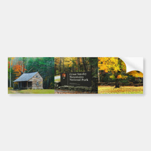 Autumn Great Smoky Mountain Bumper Sticker Collage