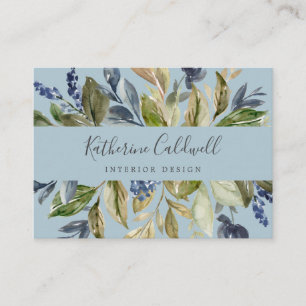 Autumn Greenery Slate Business Card