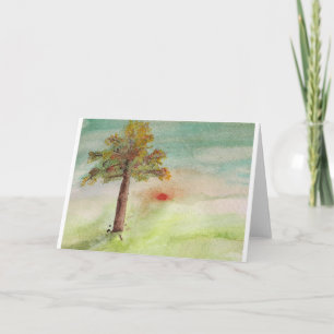 Autumn Greeting Cart / Thanksgiving Holiday Card
