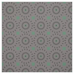 Autumn Grey Circle Pattern Fabric