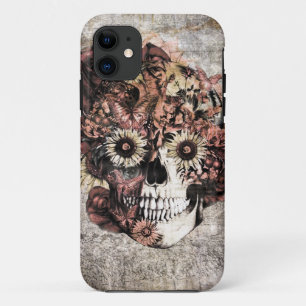 Autumn Grunge Ohm Skull Case-Mate iPhone Case