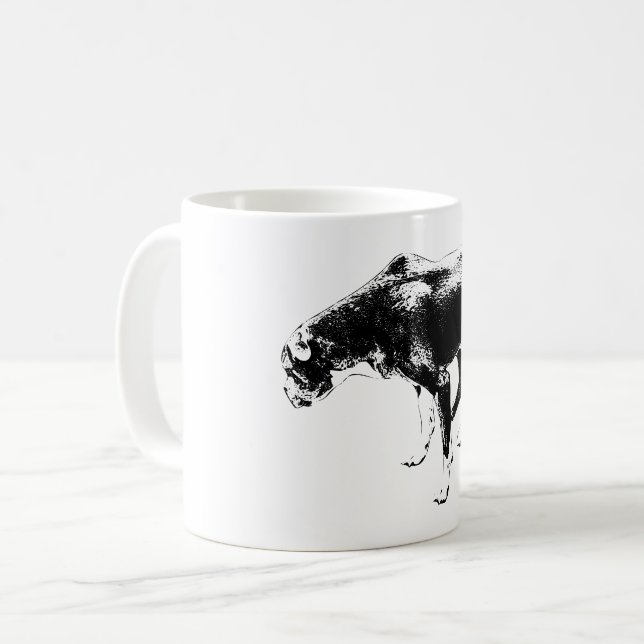 Autumn Guardian in Ink Coffee Mug (Front Left)