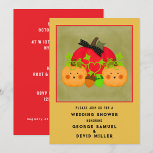 Autumn Halloween  Best Bridal Shower Invitation