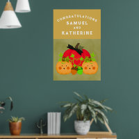 Autumn Halloween Bridal Shower Weeding Congrats