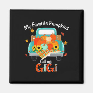 Autumn Halloween Fall My Favourite Pumpkin Call Me Magnet