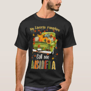 Autumn Halloween Fall My Favourite Pumpkin Call Me T-Shirt