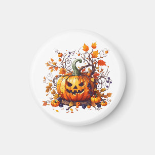 autumn Halloween funny pumpkin Magnet