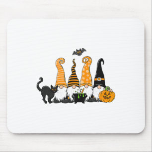 Autumn Halloween Gnomes Cute Autumn Pumpkin Fall H Mouse Pad