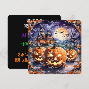 Autumn Halloween Popular Pumpkin Collection Invitation