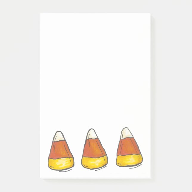 Autumn Halloween Thanksgiving Candy Corn Fall Post-it Notes (Front)