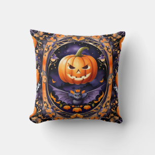 Autumn Halloween Trendy Pumpkin Collection Cushion