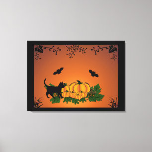 autumn, Happy Halloween ! Canvas Print