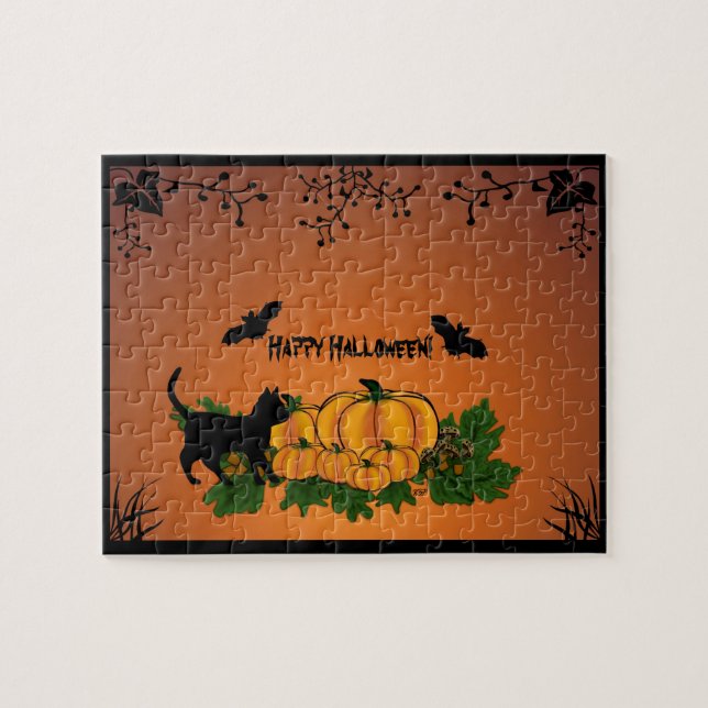 Autumn,  Happy Halloween! Jigsaw Puzzle (Horizontal)